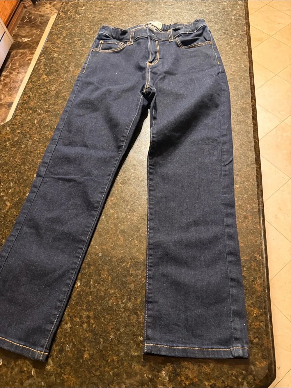 abercrombie kids Navy Straight-Leg Jeans